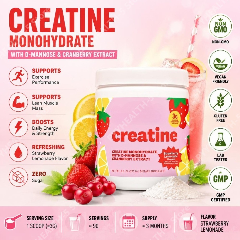 Creatine Monohydrate Powder - 크레아틴 모노하이드레이트 파우더 보충제 3g 1회