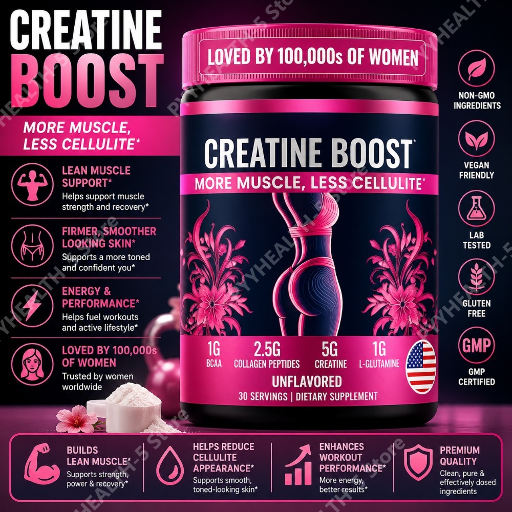 Creatine Monohydrate Powder - 여성용 크레아틴 모노하이드레이트 파우더 (콜라겐 펩타이드,