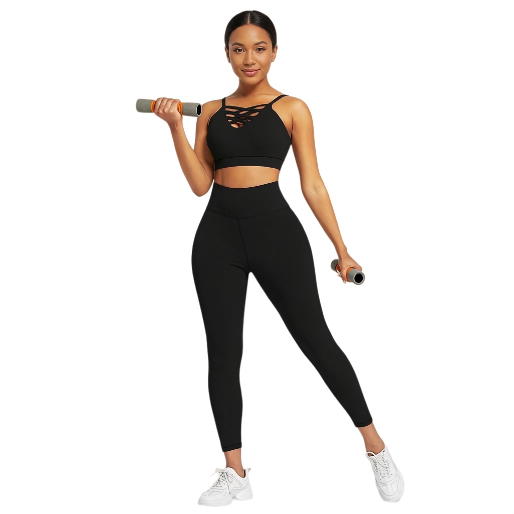 여성용 요가 피트니스 세트 3종 - 짐 운동용 긴팔 크 - Fitness & Nutrition Lab Zapopan 리뷰 및 가격