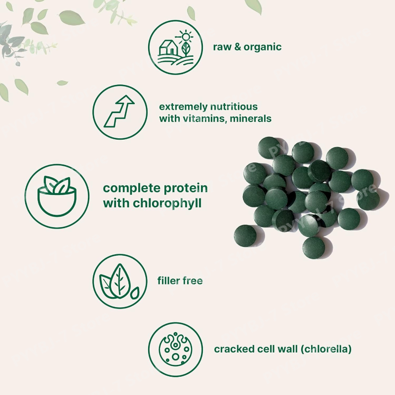 스피루리나 클로렐라 정제 유기농 슈퍼푸드 720정 비건 - Spirulina Tablet Organic 리뷰 및 가격